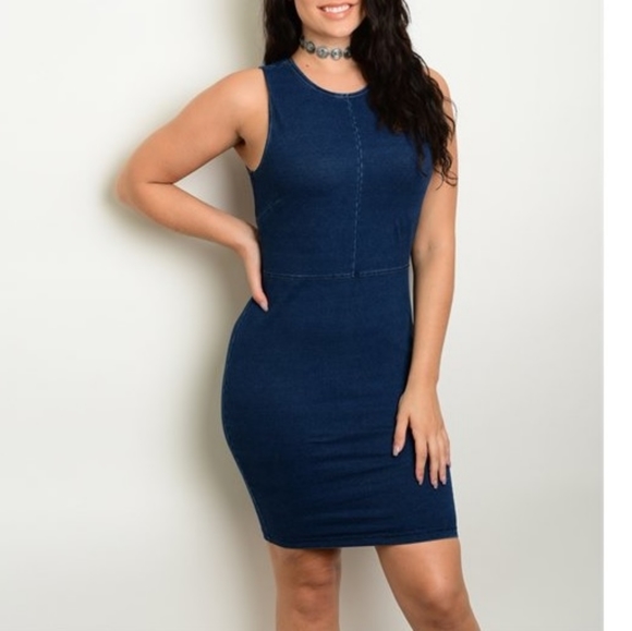 FINAL | Denim Dress - Plus Size - Picture 4 of 6